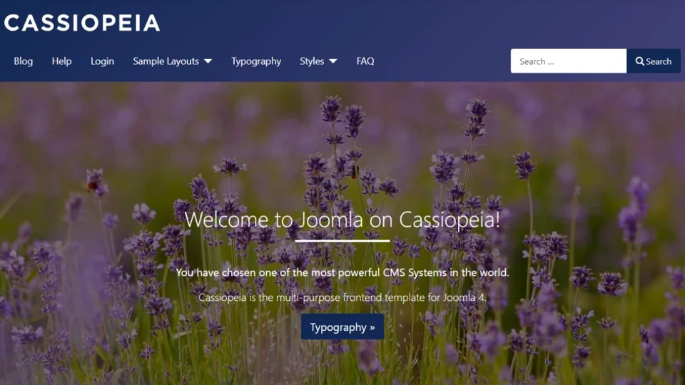 Cassiopeia template for Joomla 6