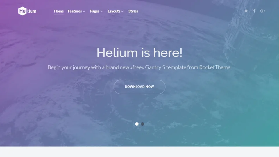 Helium template for Joomla 6