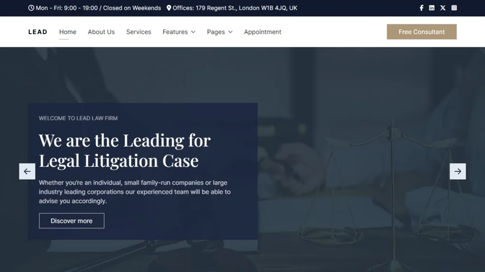 Lead template for Joomla 6