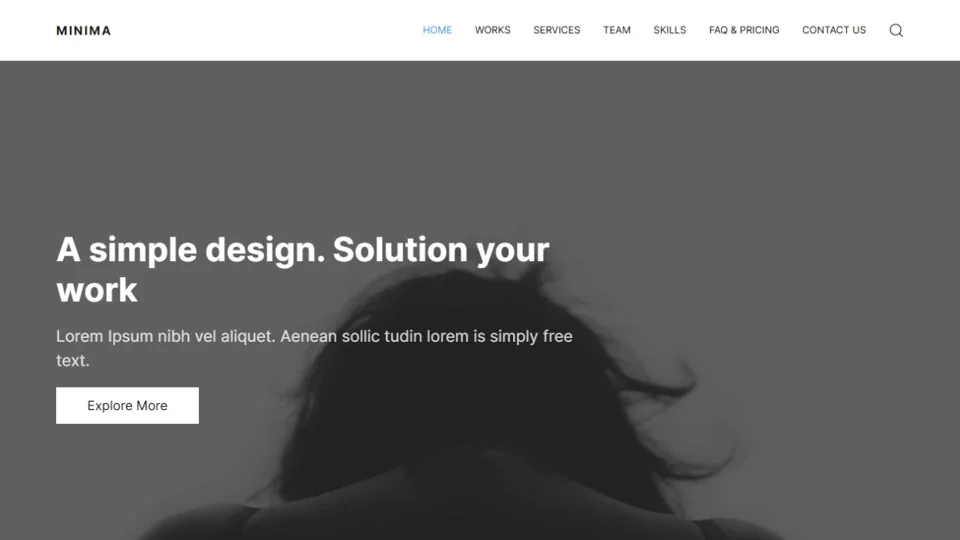 Minima template for Joomla 6