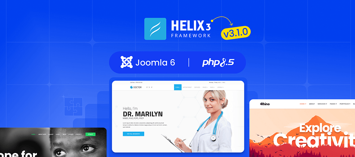 Релиз фреймворка Helix 3.1.0: новая версия совместима с Joomla 6
