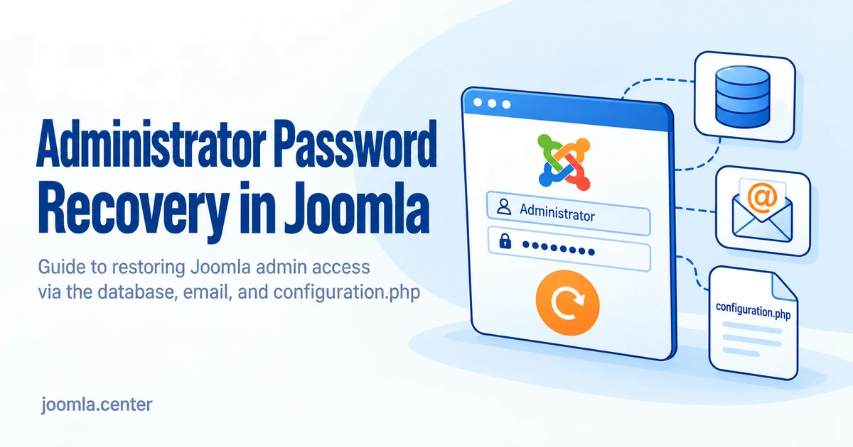 How to Reset Your Joomla Administrator Password